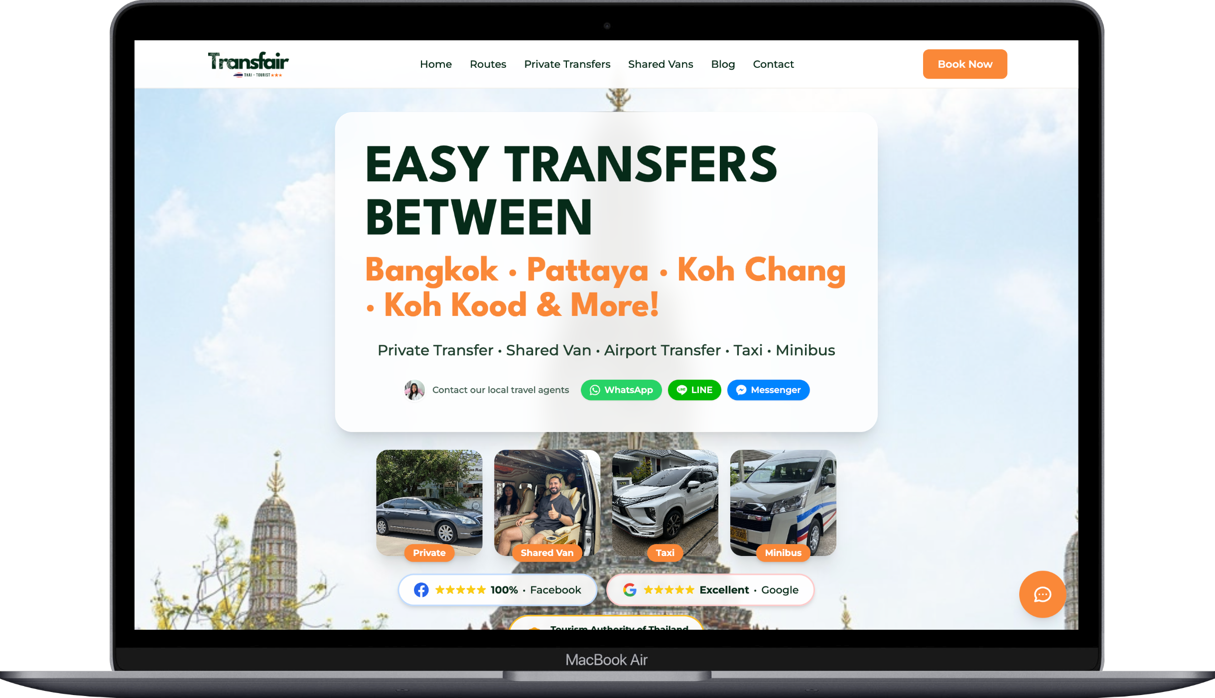 thaitransfair.com Website Screenshot - OFFLINE Agency Reference