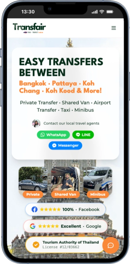 thaitransfair.com Website Screenshot - OFFLINE Agency Reference